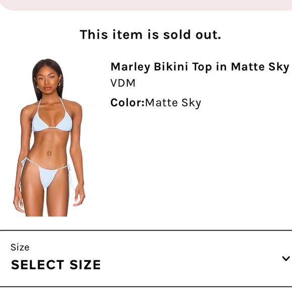 Lulu Bikini Set in Matte Sky - Picture 5 of 5